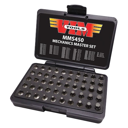 Vim Tools VIM Tools 50-Piece Mechanic's Master Set, 1/4 in. Square Drive MMS450